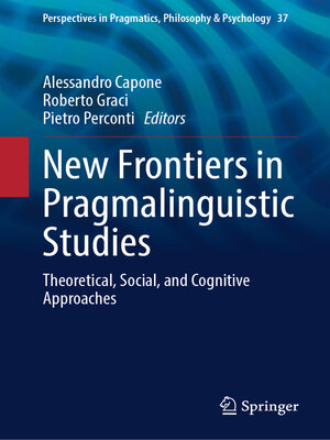 cover image of New Frontiers in Pragmalinguistic Studies